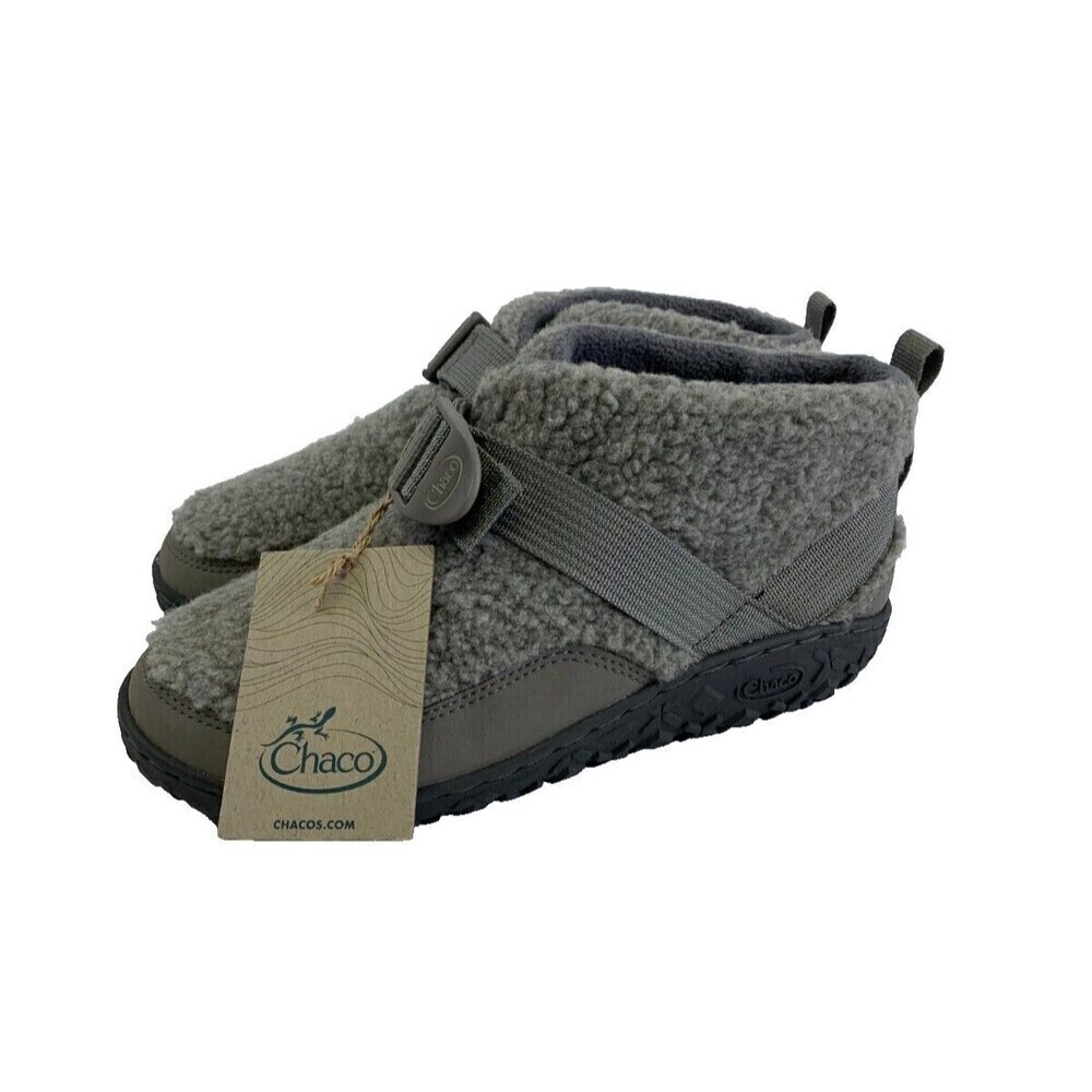 Chaco Ramble Fluff Ankle Bootie Light‎ Gray NEW Adjustable JCH180350 Kids Size 5